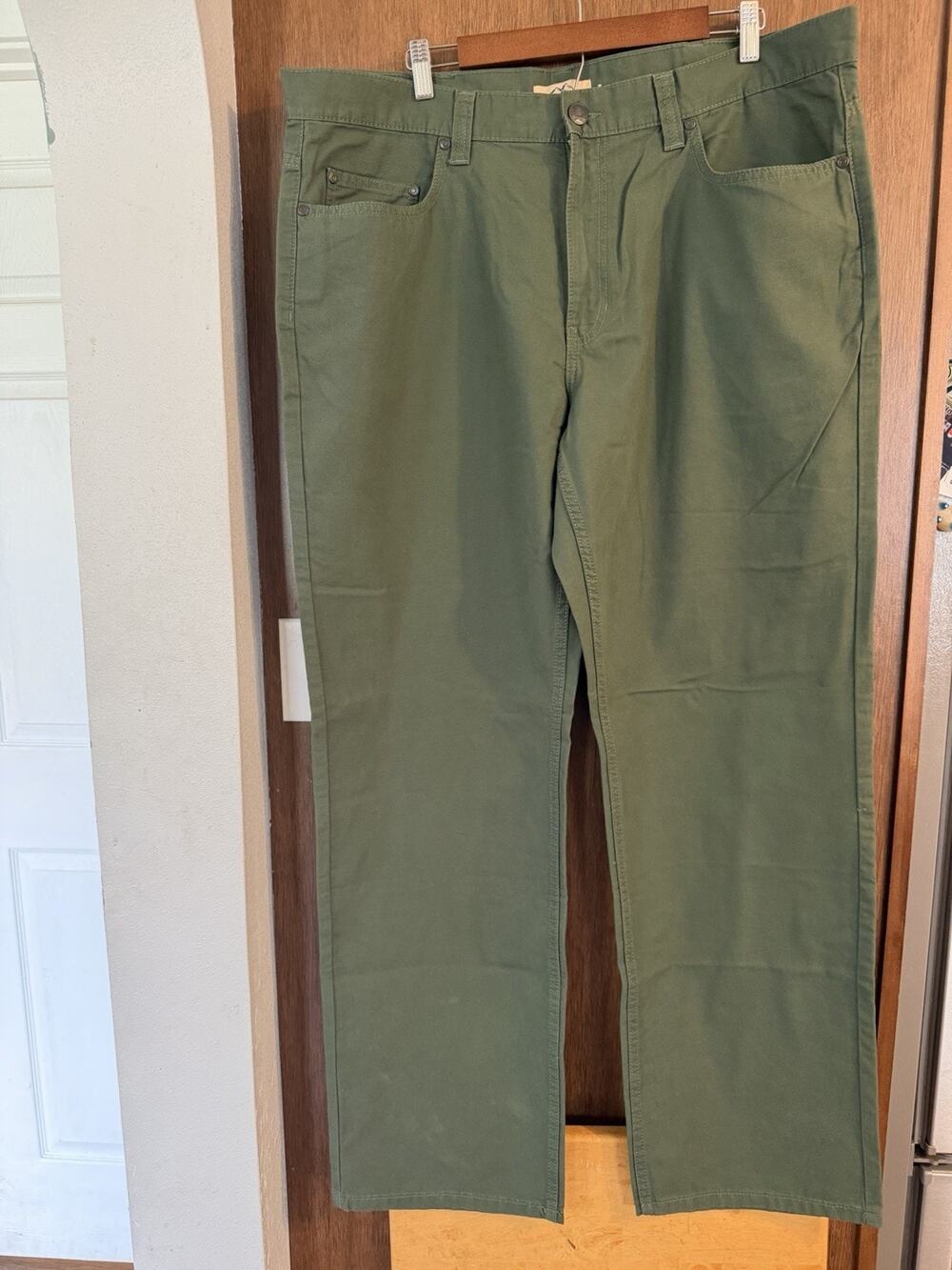 Blue Mountain green khakis mens sz 40x34 business casual workwear chino